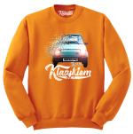 Bluza męska bez kaptura z nadrukiem Maluch fiat 126p prl