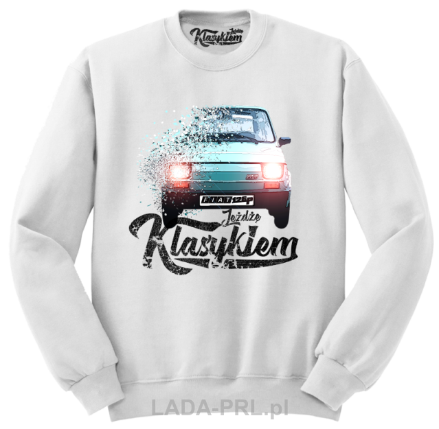 Bluza meska z nadrukiem fiat 126p maluch