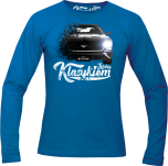 Niebieski longsleeve męski FORD Mustang 2019.
