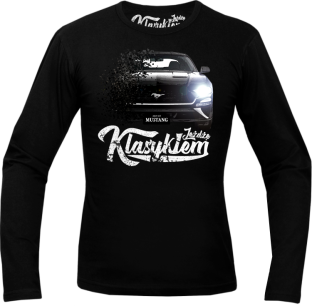 T-shirt bawełniany z długim rękawem FORD Mustang 2019 - "Jeżdżę Klasykiem"