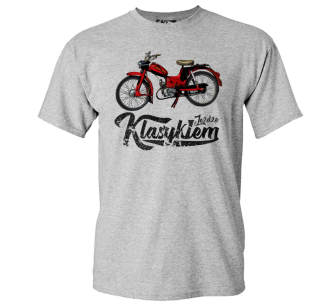 T-Shirt męski Motorynka KOMAR - "Jeżdżę Klasykiem"