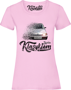 T-Shirt damski FIAT Cinquecento - "Jeżdżę Klasykiem"
