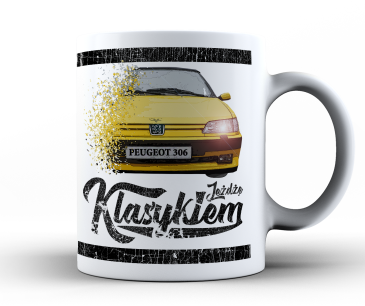 Kubek z samochodem PEUGEOT 306 - idealny na prezent