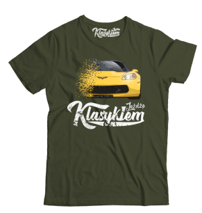 T-Shirt męski Chevrolet Corvette - "Jeżdżę Klasykiem"