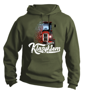 Bluza męska z kapturem Traktor  C330 - "Jeżdżę Klasykiem"