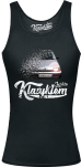 Czarna top damski z nadrukiem FIAT Cinquecento