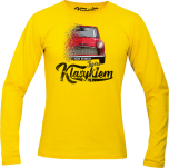 Żółty longsleeve z nadrukiem Mini Morris