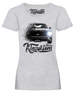 T-Shirt damski FORD Mustang 2019 - "Jeżdżę Klasykiem"