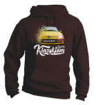 Brązowa bluza męska PEUGEOT 306 z kapturem