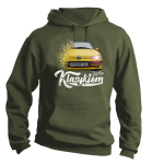 Męska bluza z kapturem oliwkowa zieleń PEUGEOT 306 