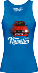 Niebieska top damski z nadrukiem FORD Escort.