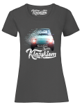 Szara koszulka damska retro z fiatem 126p