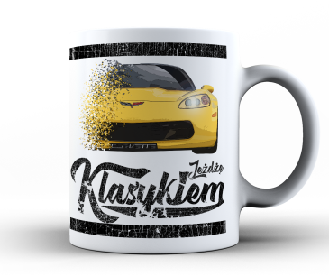 Kubek z samochodem Chevrolet Corvette - idealny na prezent