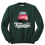 Ciemno zielona bluza bez kaptura męska FIAT Seicento.