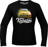 Czarny t-shirt męski z długim rękawem PEUGEOT 306