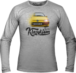 Jasno szary t-shirt męski z długim rękawem PEUGEOT 306