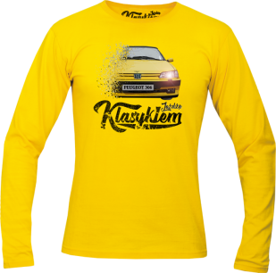 T-shirt bawełniany z długim rękawem PEUGEOT 306 - "Jeżdżę Klasykiem"