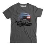 Szary t-shirt męski z nadrukiem Polonez Borewicz.