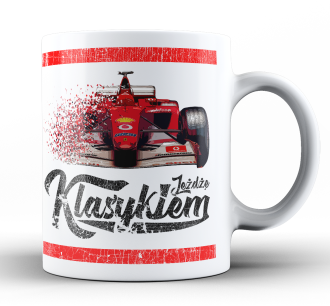 Kubek z samochodem Formuła 1 F1 Ferrari - idealny na prezent