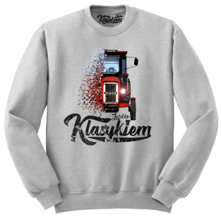 Bluza męska Traktor  C330 - "Jeżdżę Klasykiem" - bez kaptura