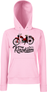 Bluza damska z kapturem Motorynka KOMAR - "Jeżdżę Klasykiem"