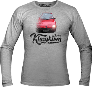 T-shirt bawełniany z długim rękawem FIAT Seicento - "Jeżdżę Klasykiem"