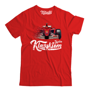 T-Shirt męski Formuła 1 F1 Ferrari - "Jeżdżę Klasykiem"