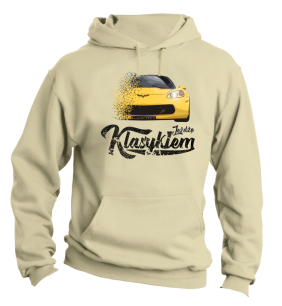 Bluza męska z kapturem Chevrolet Corvette - "Jeżdżę Klasykiem"