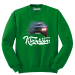 Zielona bluza męska z nadrukiem Polonez Borewicz.