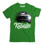 Zielony t-shirt męski FORD Mustang 2019.