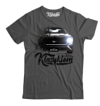 Szary t-shirt męski FORD Mustang 2019.