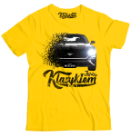 Żółty t-shirt męski FORD Mustang 2019.