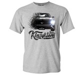Szary t-shirt męski FORD Mustang 2019.