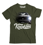 Oliwkowy t-shirt męski FORD Mustang 2019.