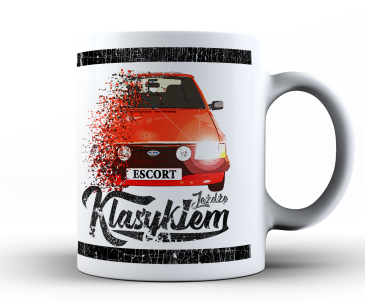 Kubek z samochodem FORD Escort - idealny na prezent
