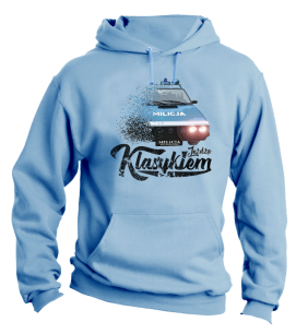 Bluza męska z kapturem FSO Milicja Polonez - "Jeżdżę Klasykiem"