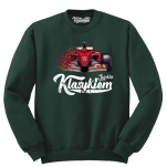 Ciemno zielona bluza bez kaptura męska z nadrukiem Formuła 1 F1 Ferrari.
