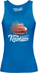 Niebieski top damski z nadrukiem SKODA 1000mb