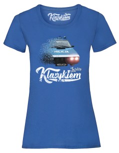 T-Shirt damski FSO Milicja Polonez - "Jeżdżę Klasykiem"